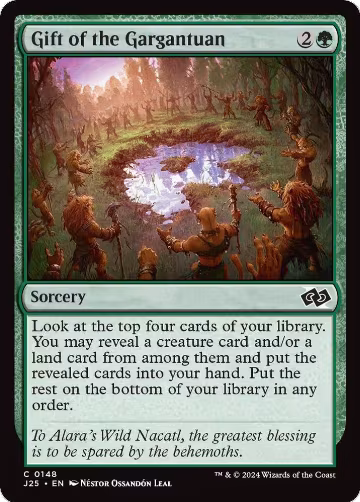 Gift of the Gargantuan (148), Foundations Jumpstart — Magic card price