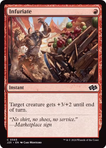 Infuriate (565), Foundations Jumpstart — Magic card price