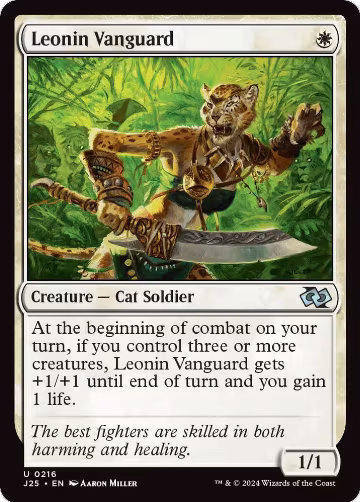 Leonin Vanguard (216), Foundations Jumpstart — Magic card price