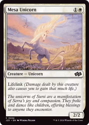 Mesa Unicorn (224), Foundations Jumpstart — Magic card price