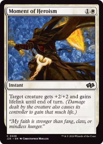 Moment of Heroism (228), Foundations Jumpstart — Magic card price
