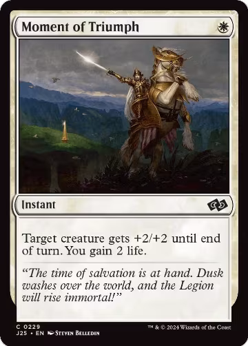 Moment of Triumph (229), Foundations Jumpstart — Magic card price