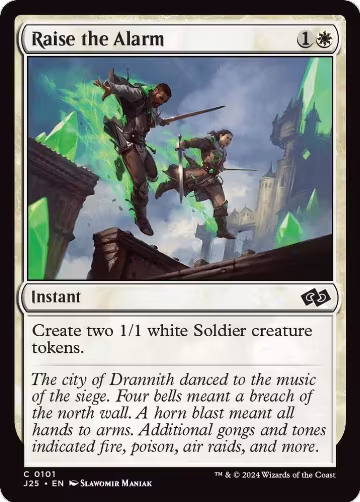 Raise the Alarm (101), Foundations Jumpstart — Magic card price