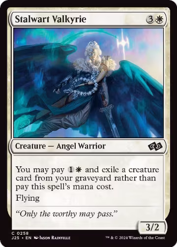 Stalwart Valkyrie (258), Foundations Jumpstart — Magic card price
