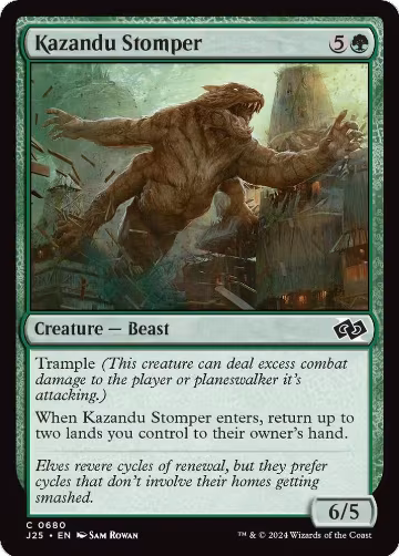 Kazandu Stomper (680), Foundations Jumpstart — Magic card price