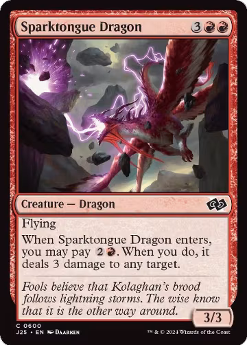 Sparktongue Dragon (600), Foundations Jumpstart — Magic card price
