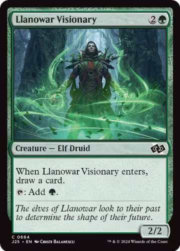Llanowar Visionary (684), Foundations Jumpstart — Magic card price