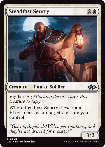 Steadfast Sentry (262), Foundations Jumpstart — Magic card price