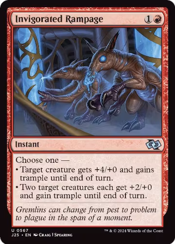 Invigorated Rampage (567), Foundations Jumpstart — Magic card price