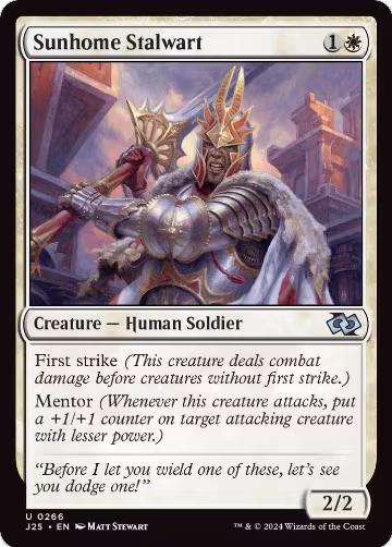 Sunhome Stalwart (266), Foundations Jumpstart — Magic card price