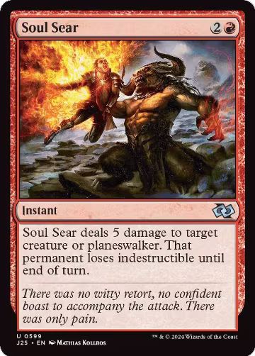 Soul Sear (599), Foundations Jumpstart — Magic card price