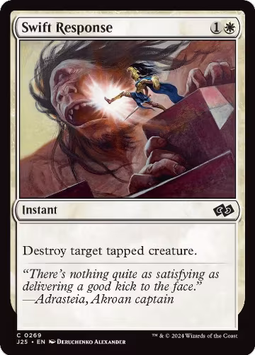 Swift Response (269), Foundations Jumpstart — Magic card price