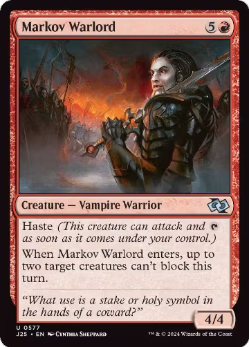 Markov Warlord (577), Foundations Jumpstart — Magic card price