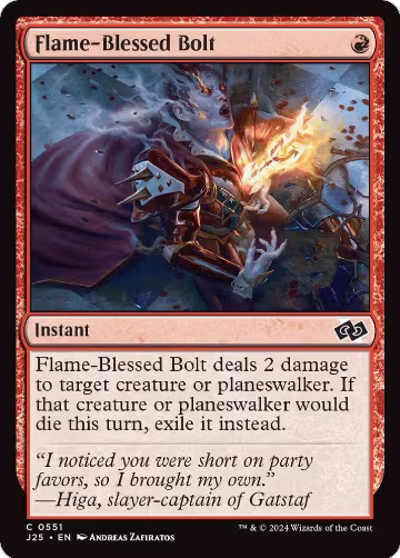 Flame-Blessed Bolt (551), Foundations Jumpstart — Magic card price