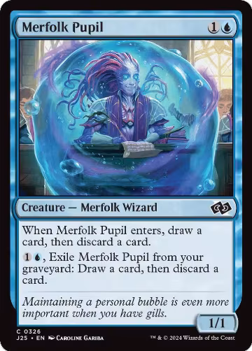 Merfolk Pupil (326), Foundations Jumpstart — Magic card price