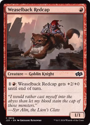Weaselback Redcap (614), Foundations Jumpstart — Magic card price