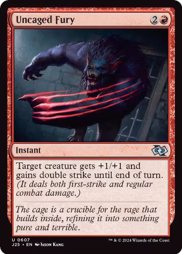 Uncaged Fury (607), Foundations Jumpstart — Magic card price