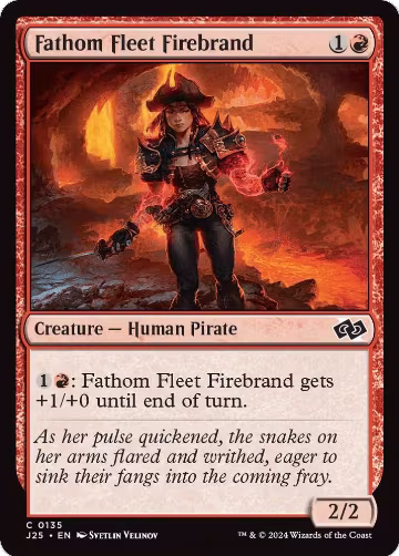 Fathom Fleet Firebrand (135), Foundations Jumpstart — Magic card price