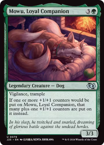 Mowu, Loyal Companion (Anime) (79), Foundations Jumpstart — Magic card price