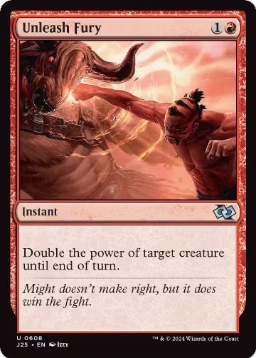 Unleash Fury (608), Foundations Jumpstart — Magic card price