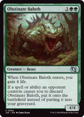 Obstinate Baloth (692), Foundations Jumpstart — Magic card price