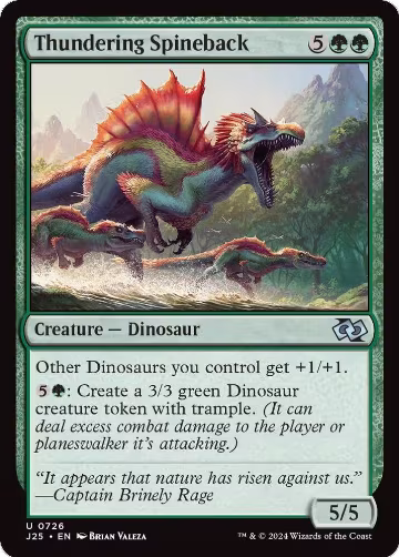 Thundering Spineback (726), Foundations Jumpstart — Magic card price