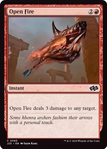 Open Fire (583), Foundations Jumpstart — Magic card price