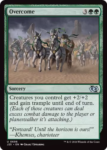 Overcome (696), Foundations Jumpstart — Magic card price