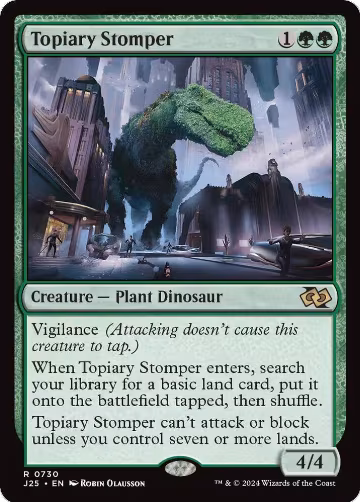 Topiary Stomper (730), Foundations Jumpstart — Magic card price