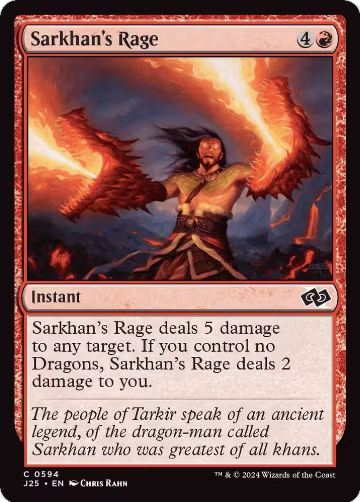 Sarkhan's Rage (594), Foundations Jumpstart — Magic card price