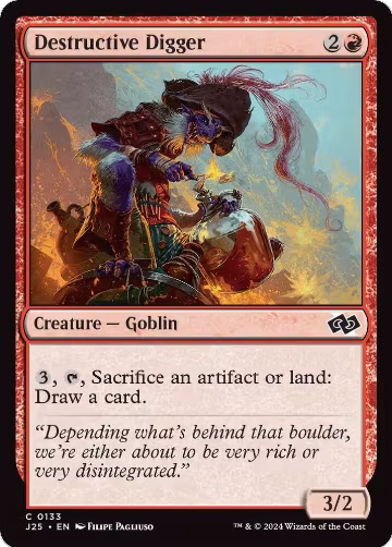 Destructive Digger (133), Foundations Jumpstart — Magic card price