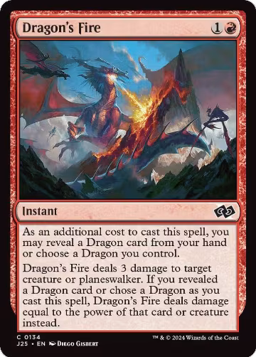 Dragon's Fire (134), Foundations Jumpstart — Magic card price
