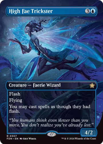 High Fae Trickster (Borderless) (307), Foundations — Magic card price