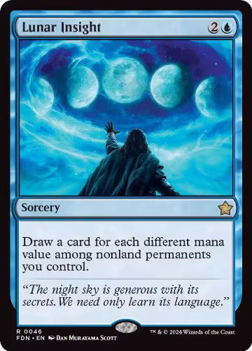 Lunar Insight (46), Foundations — Magic card price