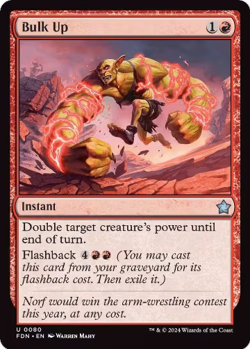 Bulk Up (80), Foundations — Magic card price