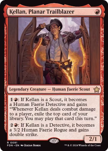 Kellan, Planar Trailblazer (91), Foundations — Magic card price