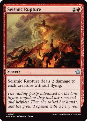 Seismic Rupture (205), Foundations — Magic card price