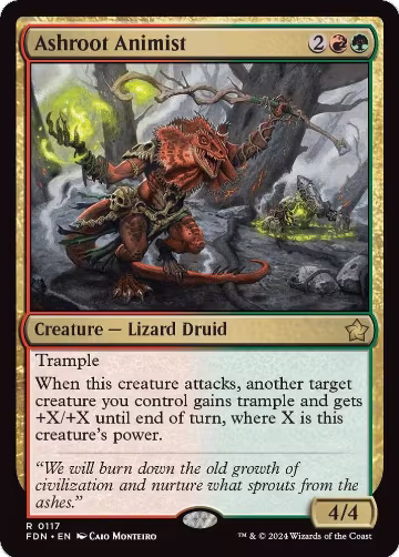 Ashroot Animist (117), Foundations — Magic card price