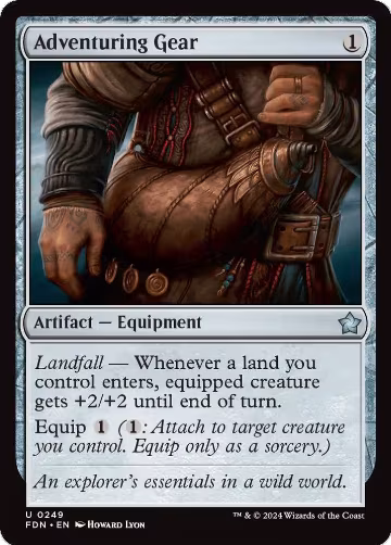 Adventuring Gear (249), Foundations — Magic card price