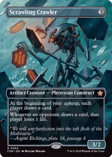 Scrawling Crawler (Borderless) (354), Foundations — Magic card price
