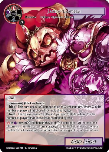 Jack-O'-Lantern (ABC-SD07-028 MR), ABC Duel Decks — Force of Will card price