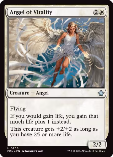Angel of Vitality (706), Foundations — Magic card price