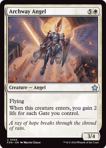 Archway Angel (566), Foundations — Magic card price