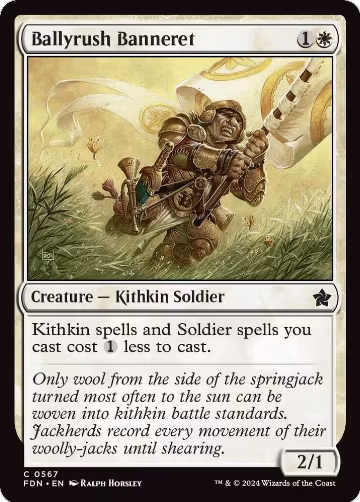 Ballyrush Banneret (567), Foundations — Magic card price