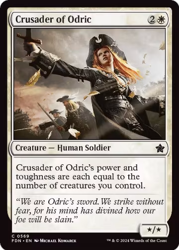 Crusader of Odric (0569) (569), Foundations — Magic card price