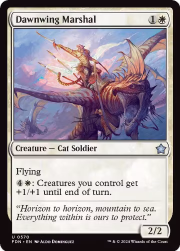 Dawnwing Marshal (570), Foundations — Magic card price