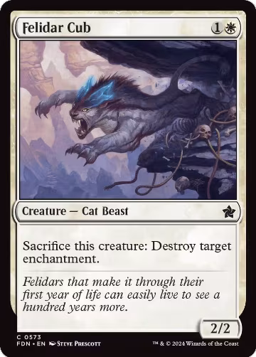 Felidar Cub (573), Foundations — Magic card price