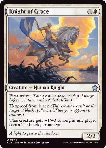 Knight of Grace (576), Foundations — Magic card price