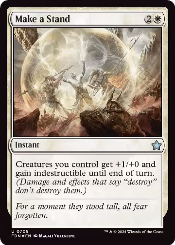 Make a Stand (708), Foundations — Magic card price