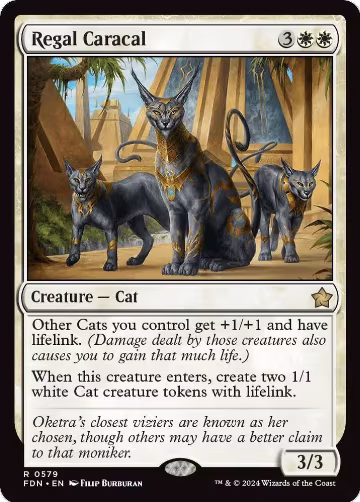 Regal Caracal (579), Foundations — Magic card price